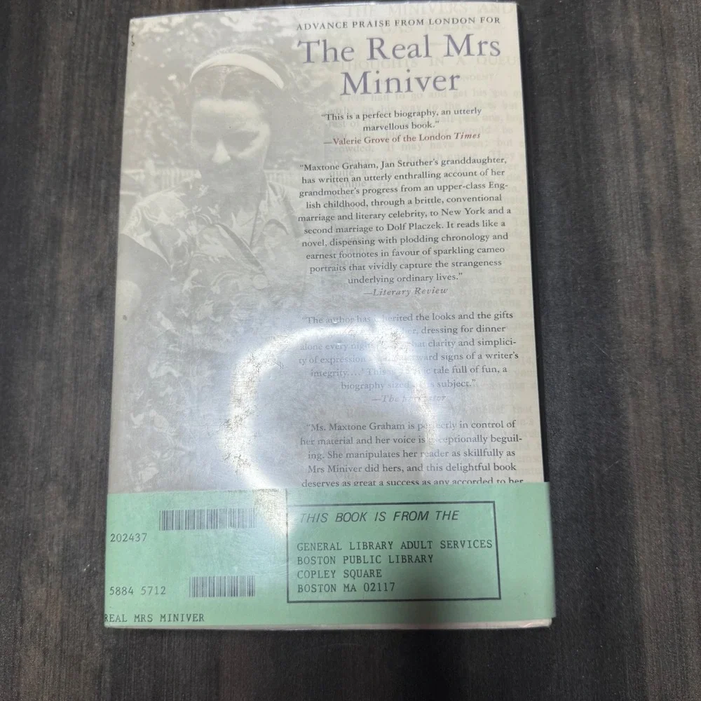 The Real Mrs Miniver Biography Ysenda‎ Maxtone Graham Book History
